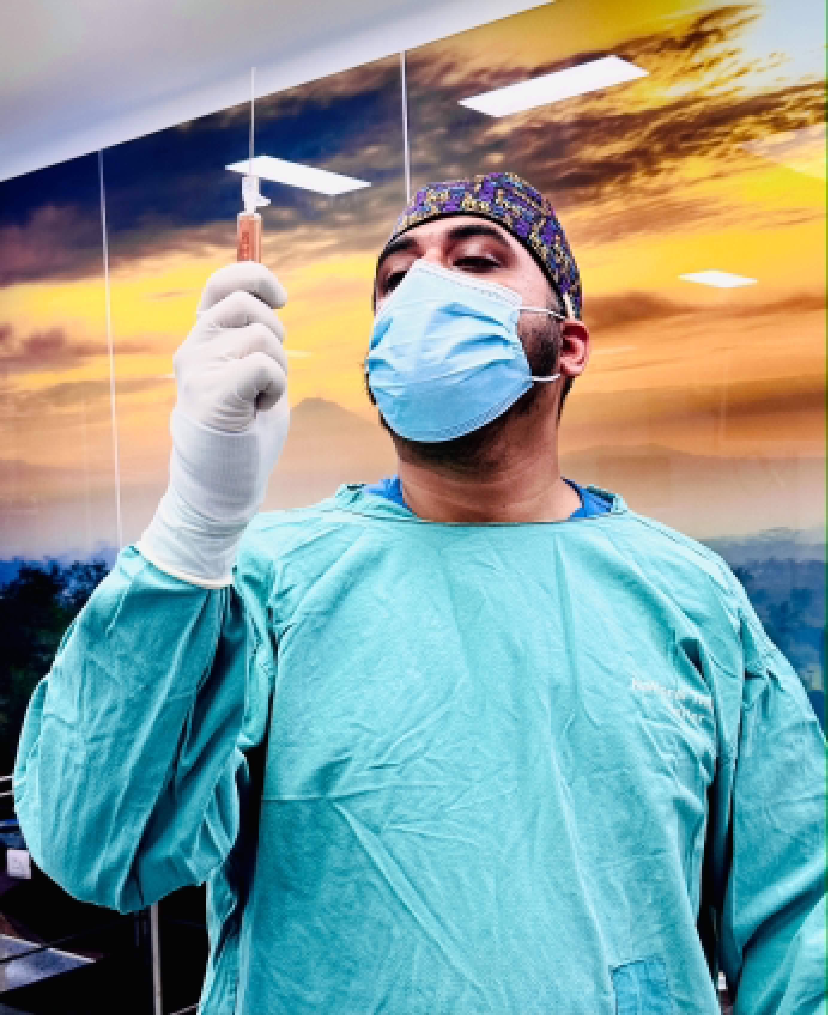 Dr. Deepak preparing an injection