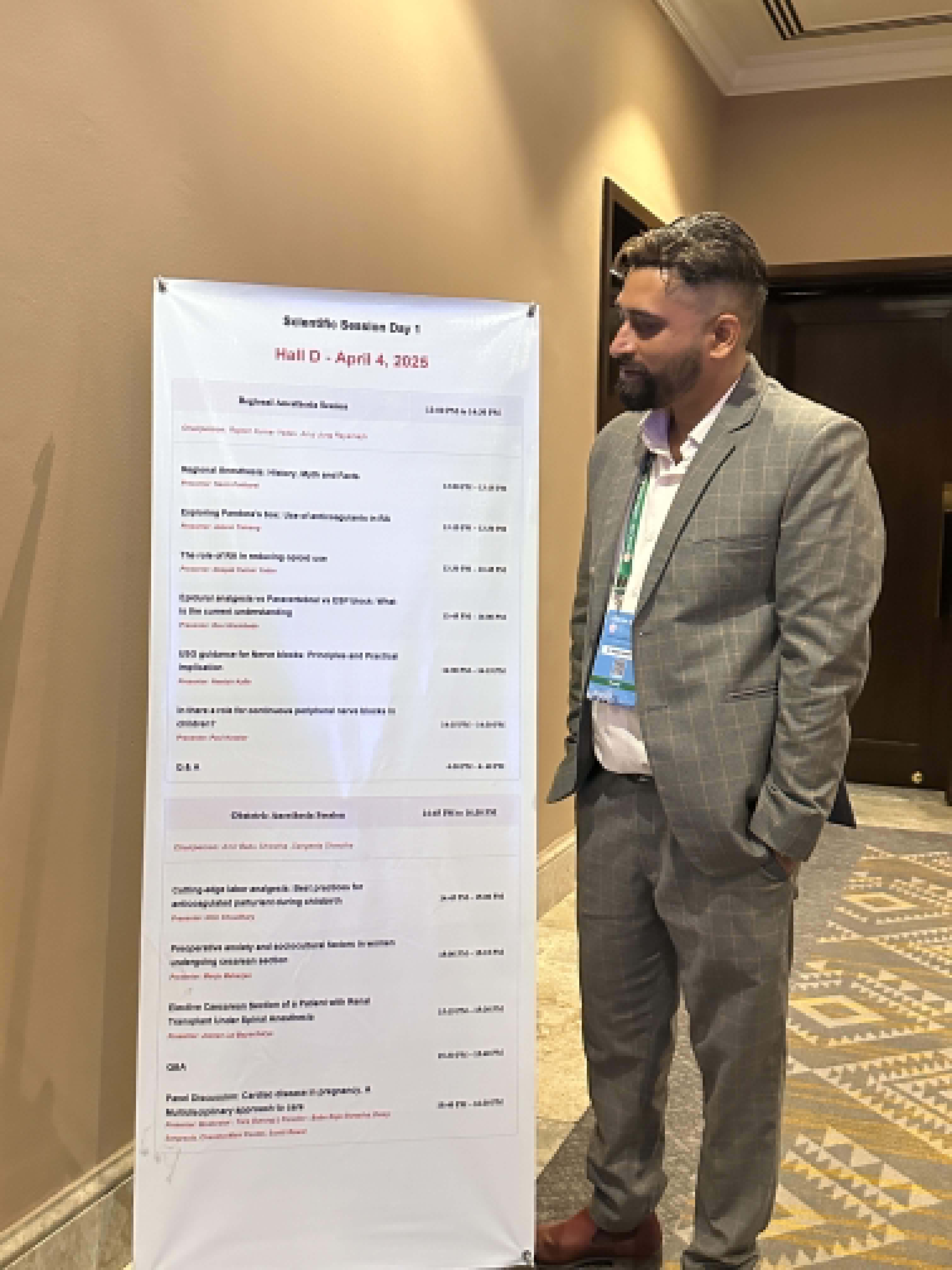 Dr. Deepak at a medical conference